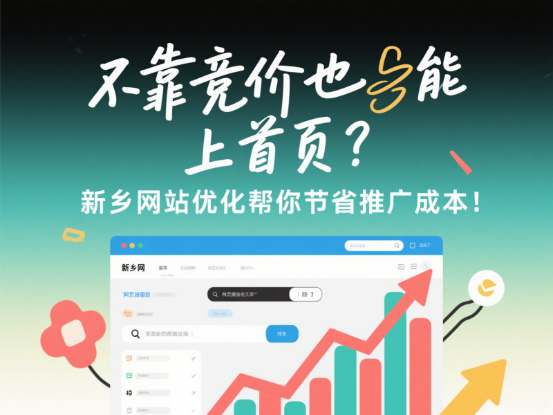 不靠競(jìng)價(jià)也能上首頁(yè)？新鄉(xiāng)網(wǎng)站優(yōu)化幫你節(jié)省推廣成本！